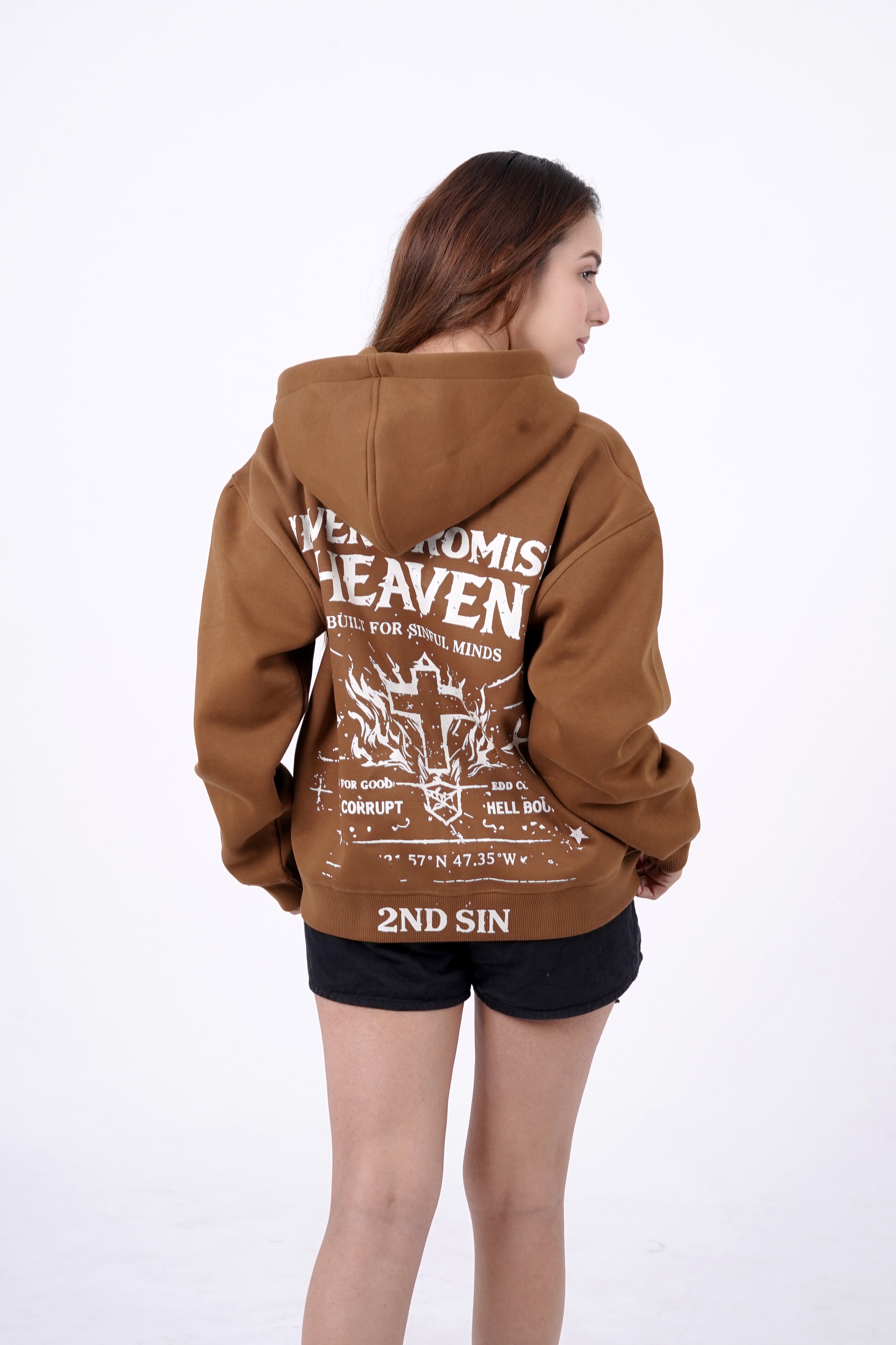 Never Promised Heaven Cropped Zipper