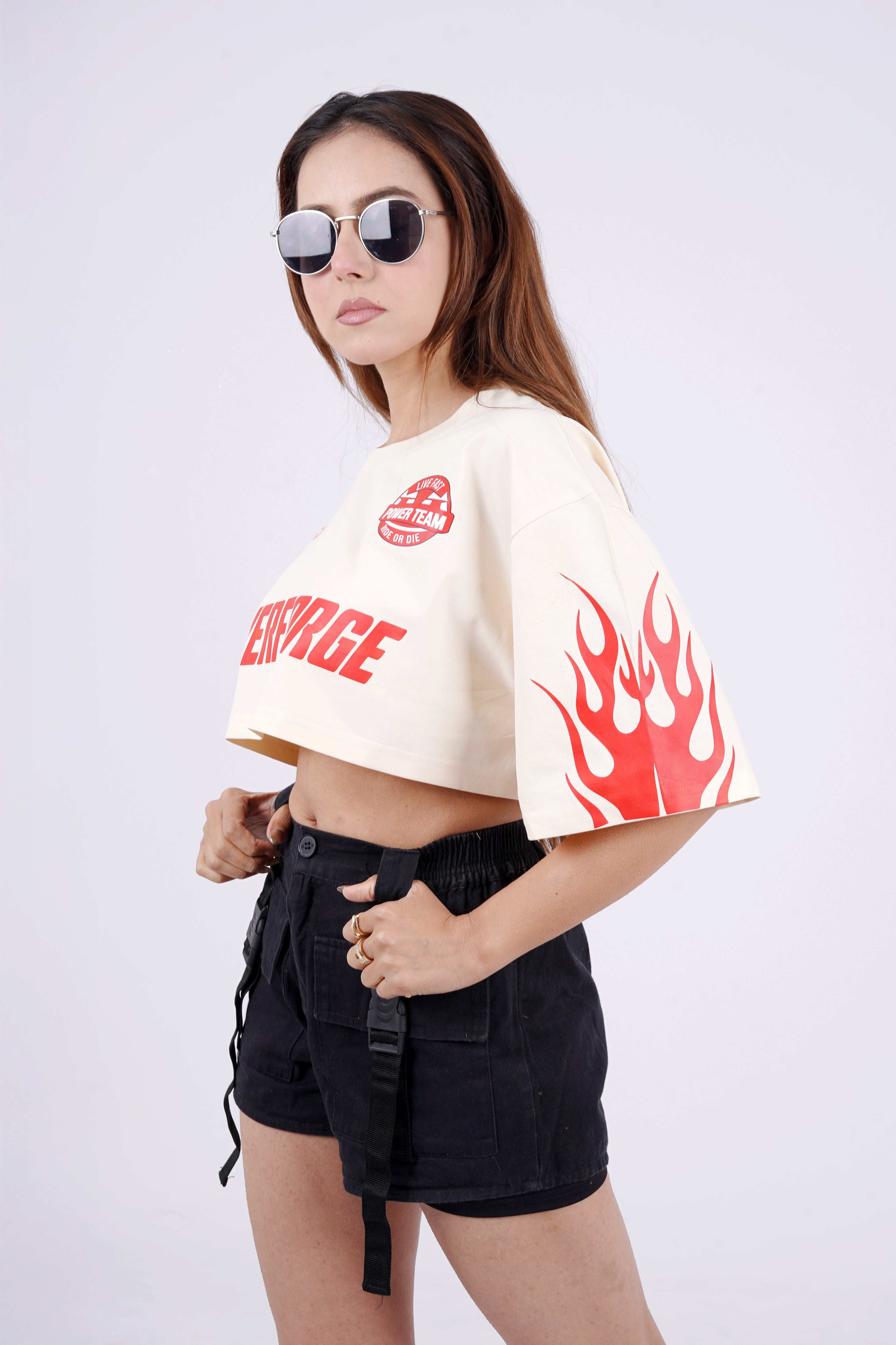 POWERFORGE OVERSIZE CROP TEE