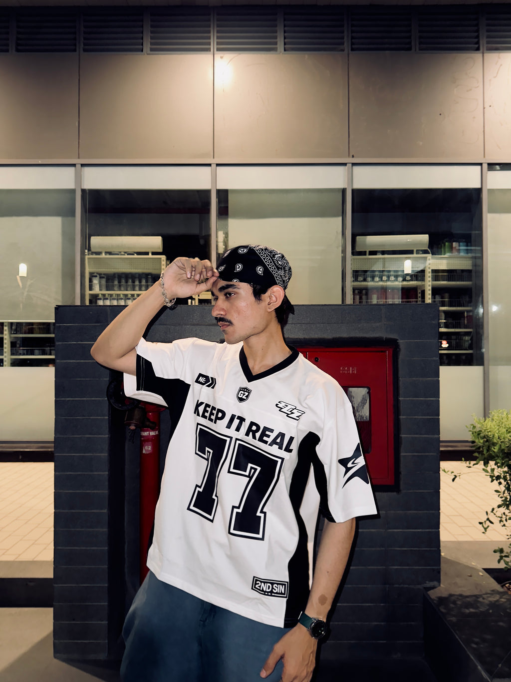 Sinner White cotton Jersey