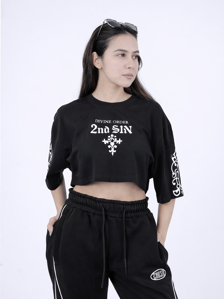 RECKLESS OVERSIZE CROP TEE